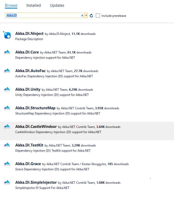 Dependency injection libraries