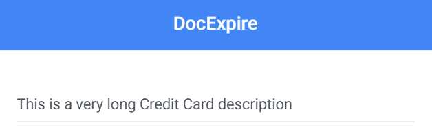 A Document with a Lengthy Description