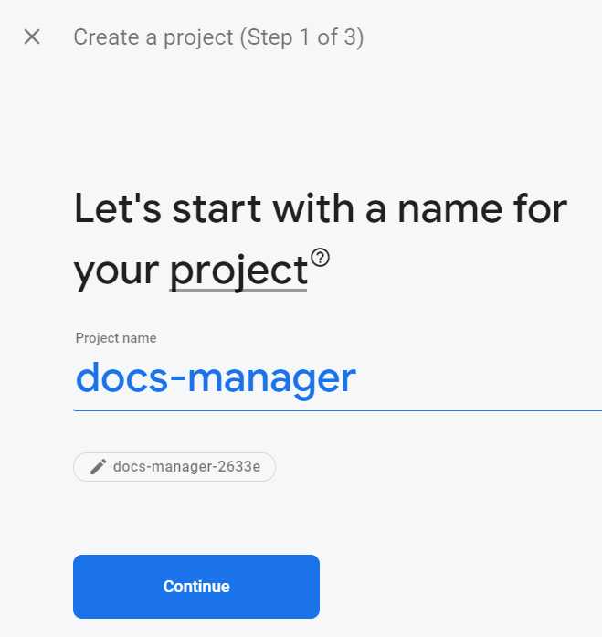 Creating a Firebase Project (Step 1 of 3)