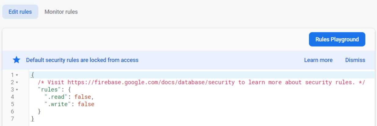 Database Rules (Default Values)