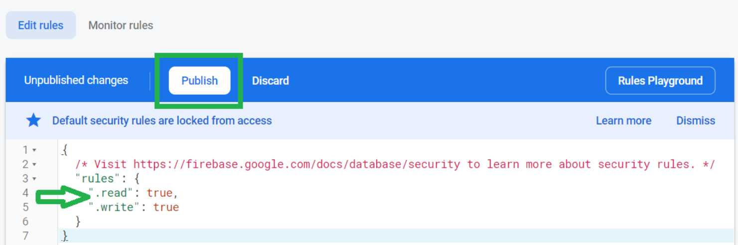 Database Rules (Edited Values)