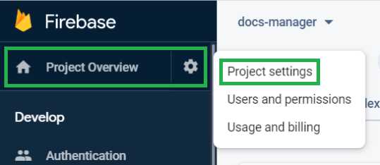 Project Overview Options