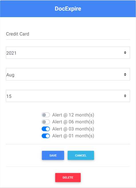 The de_form Component (Finalized App)