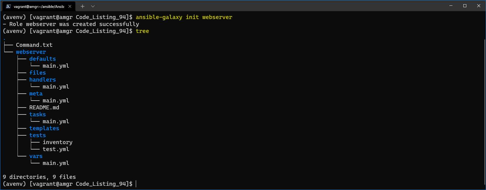 Role Skeleton creation