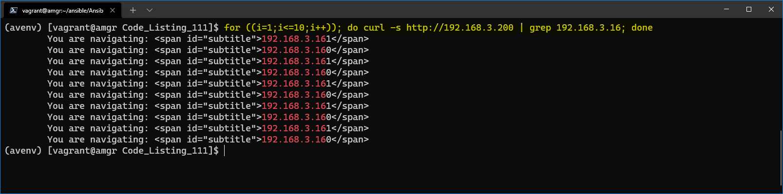Servers returning the result