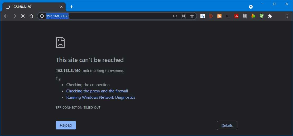 Website not displaying