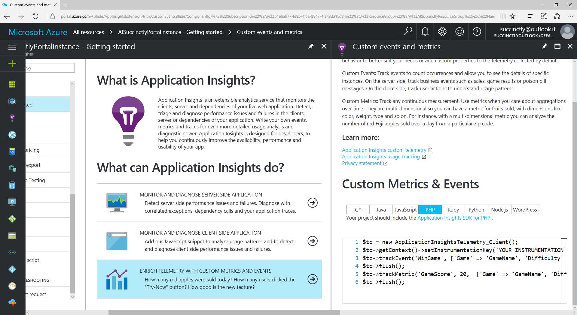 The Getting Started Section