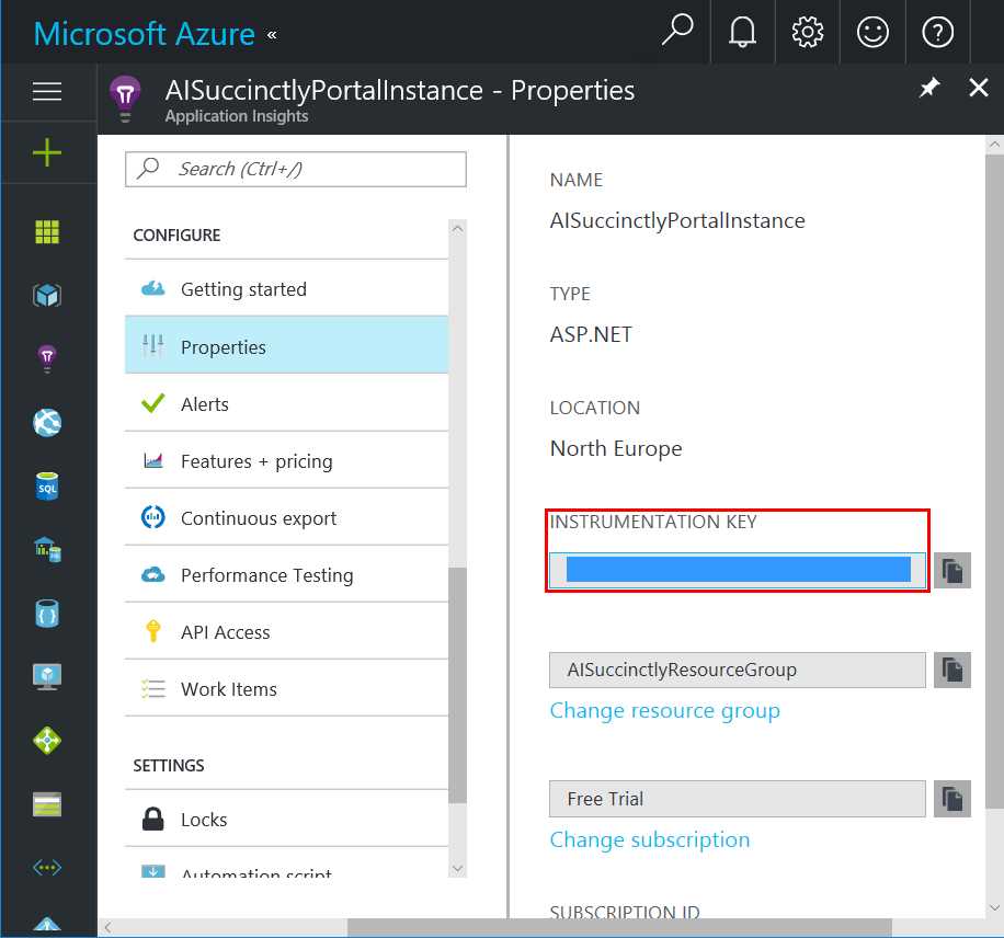 The Instrumentation Key