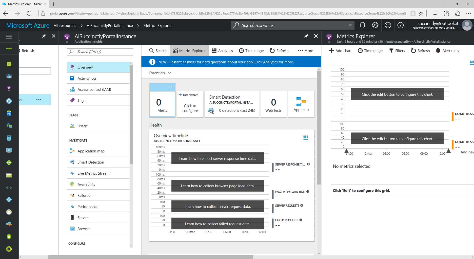 The Metrics Explorer Blade