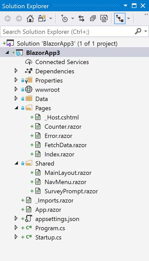 Blazor App Project Structure
