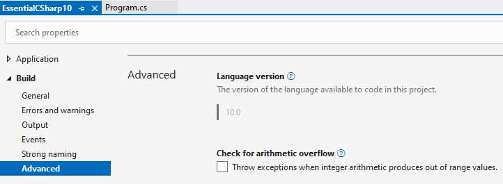 Checking the Available Language Version