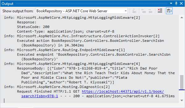 The 200 Response from the GET Request