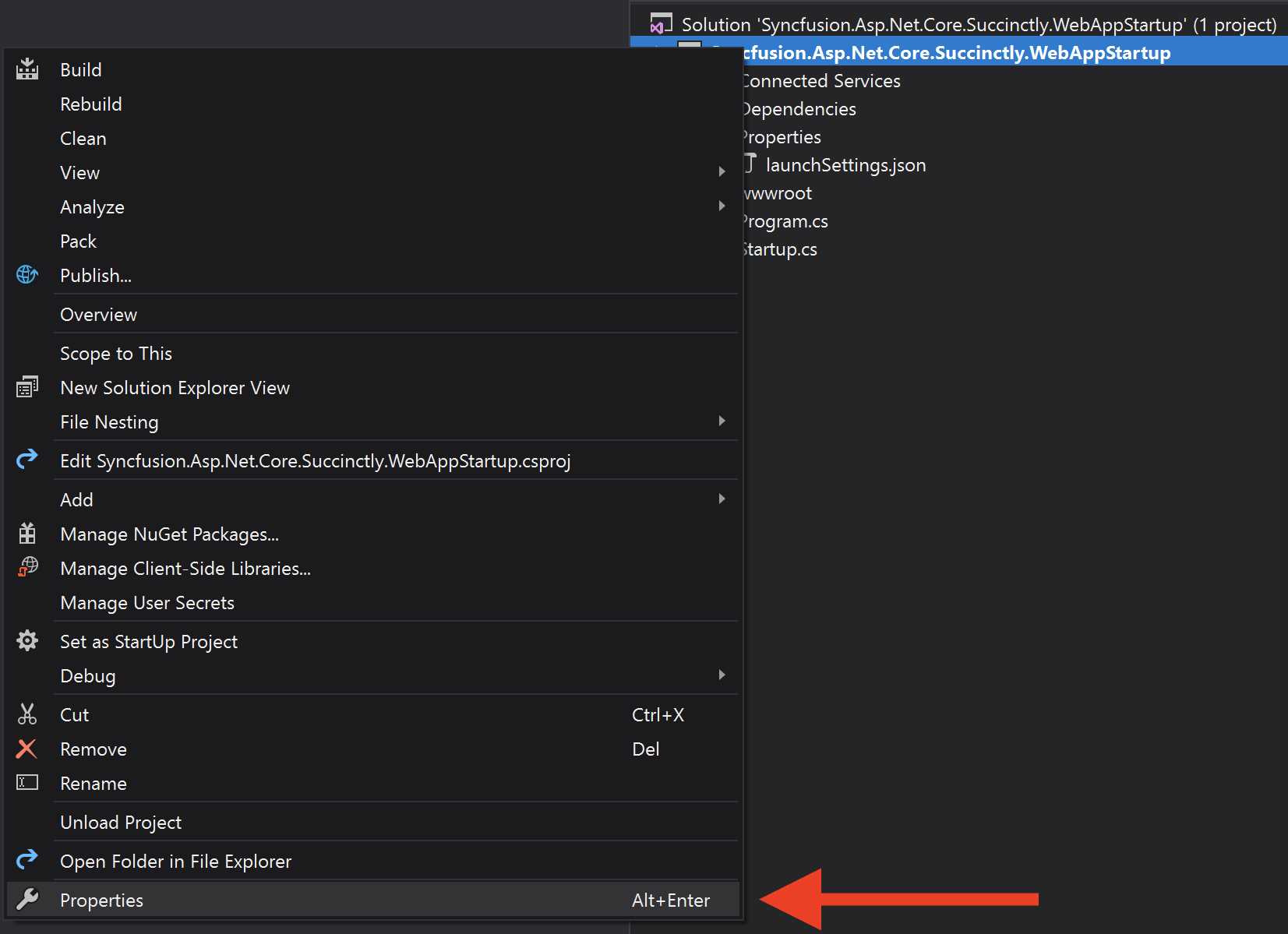 Changing IIS Express Settings, Step 1