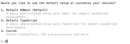 Aurelia CLI–setup type