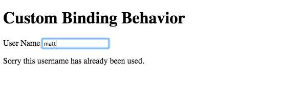 UniqueBindingBehavior