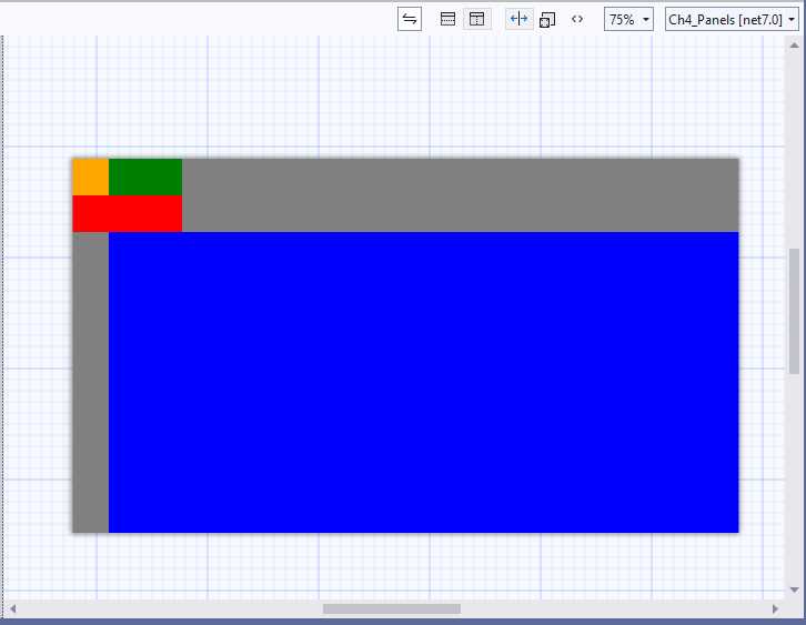 Arranging visual elements within a RelativePanel