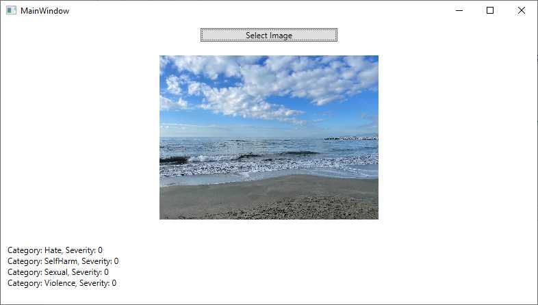 Analyzing an image for content safety