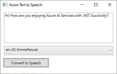 Converting text to speech