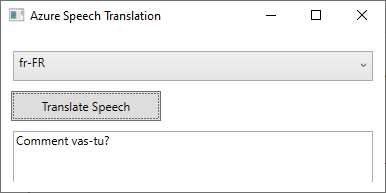 Demonstrating speech translation