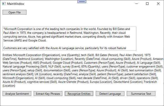 Extracting named entities