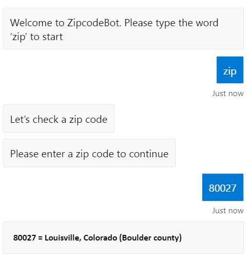 Conversation with an Adaptive Card Response