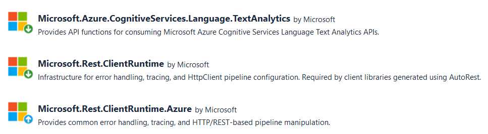 Packages to Be Installed