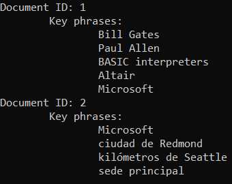Recognizing Key Phrases