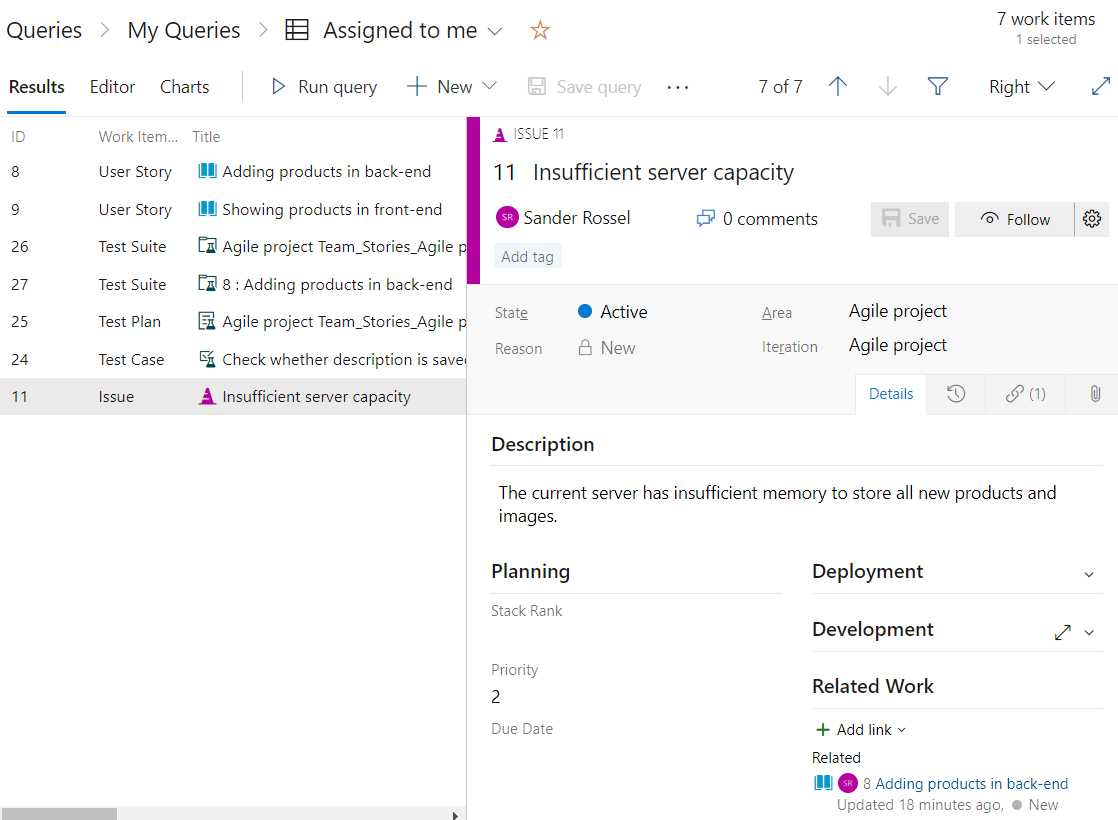 Assigned to Me Query