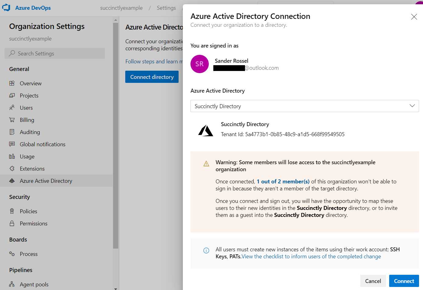 Azure AD Connection