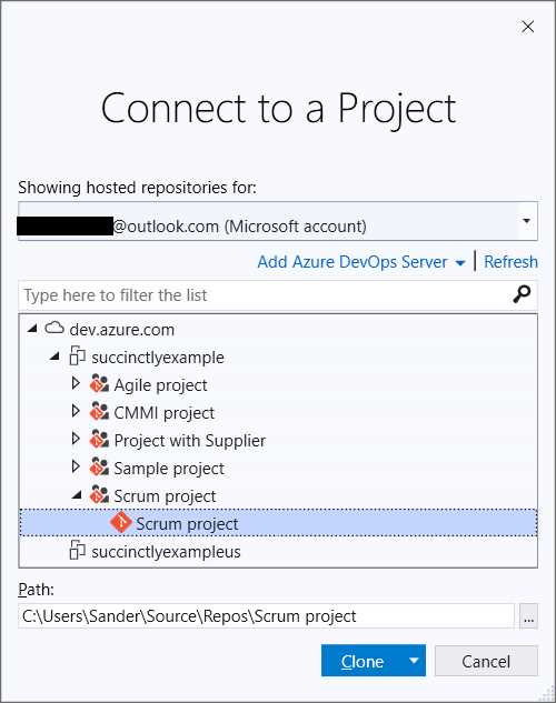Connect to a Project Using Visual Studio