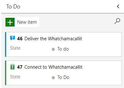 Custom Work Item on the Board