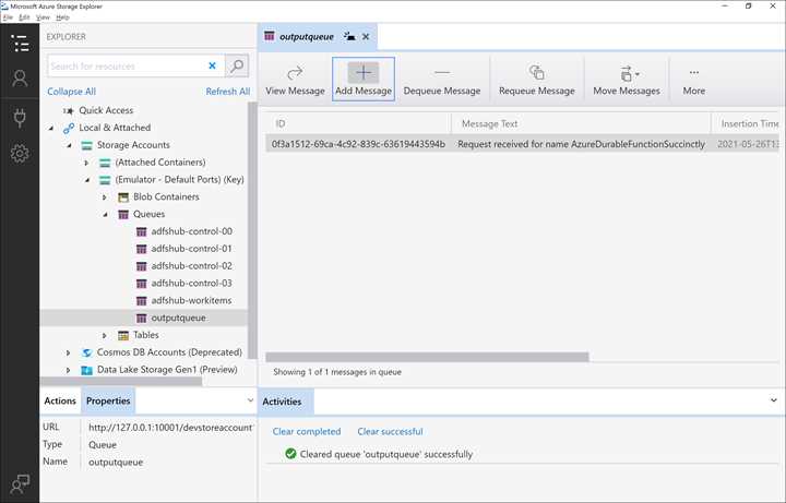 The Microsoft Azure Storage Explorer tool