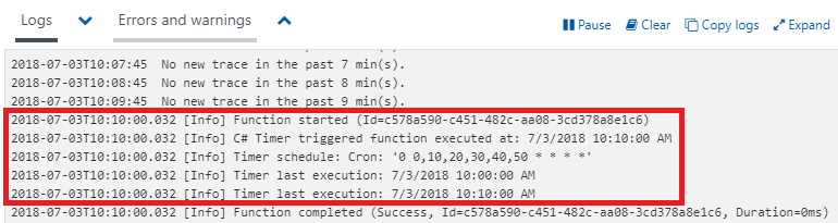 Automatic Execution of the Timer-Triggered Function