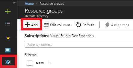 Creating a New Resource Group