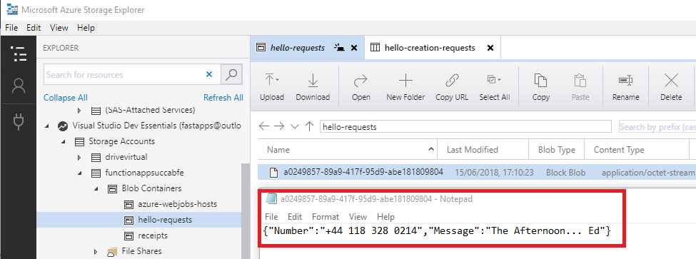 The Blob Entry Content