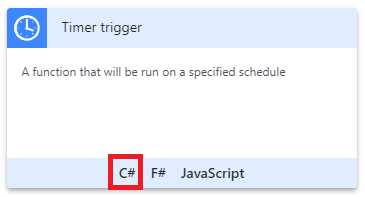The Timer trigger Template
