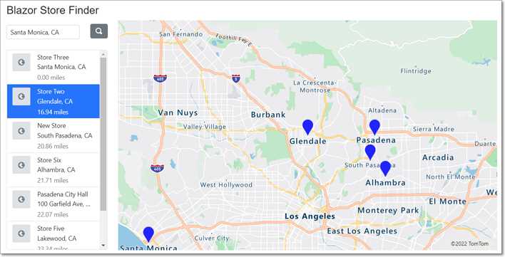 Store Finder Application