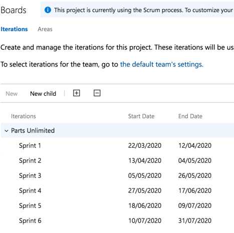 Areas and iterations