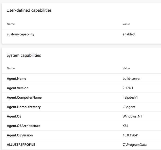 Capabilities of a private agent