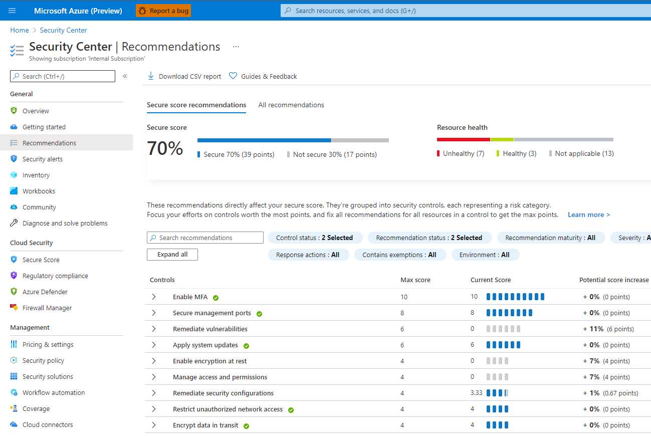 Azure Security Center