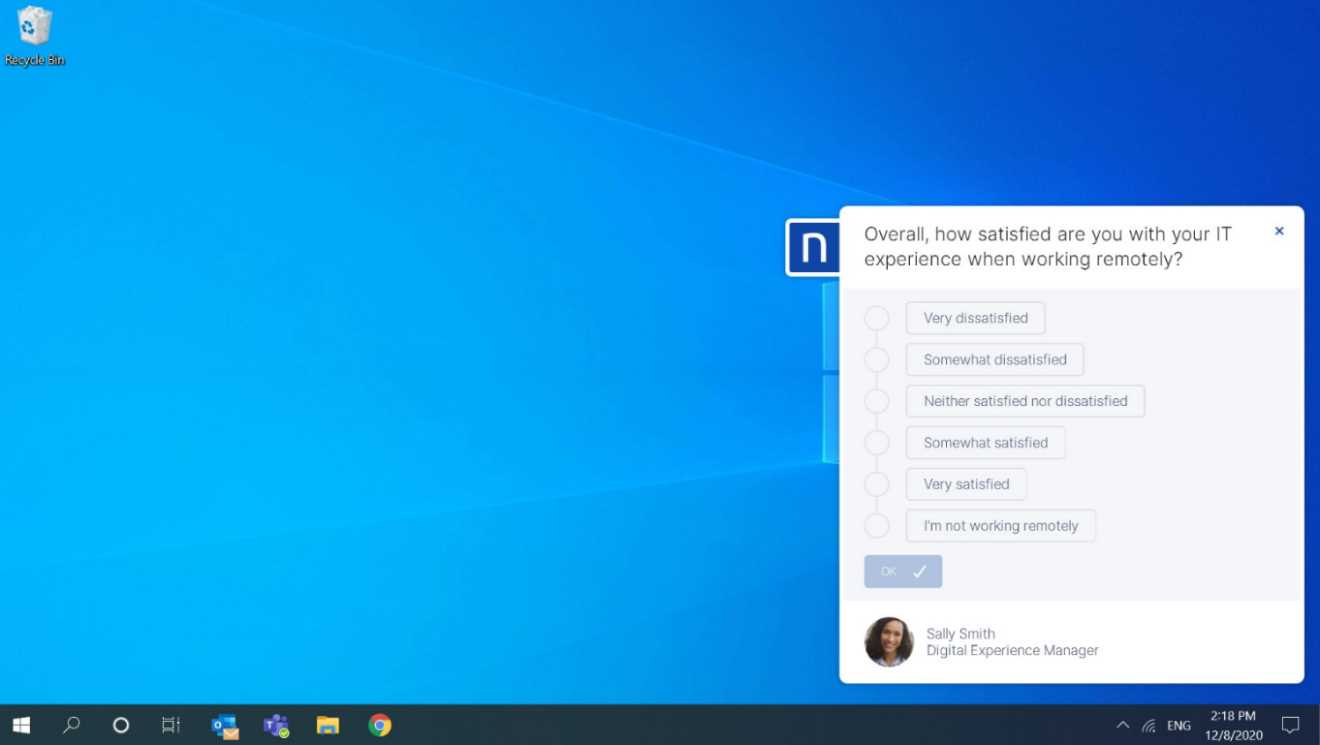 Nexthink end user survey (source)