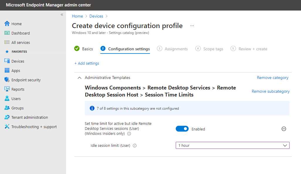 Security Controls Using Microsoft Intune