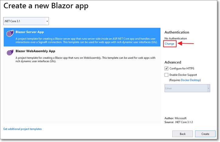 Change Authentication
