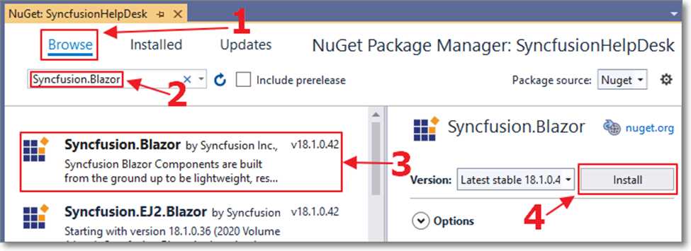 Install NuGet Packages