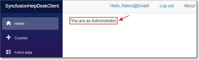 Administrator Display