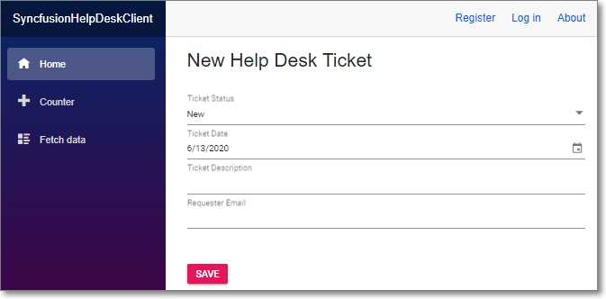 New Help Desk Ticket Form