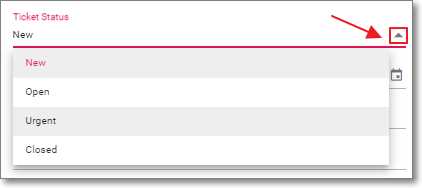 Select Ticket Status