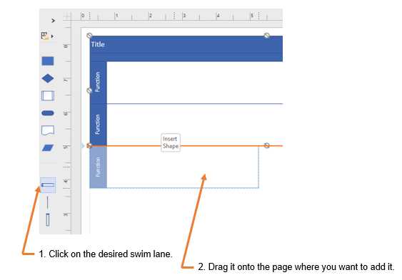 Add Swim Lanes to Cross-Functional Flow Chart