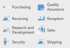 Purchasing and Receiving Workflow Departments