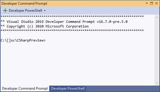 Developer Command Prompt